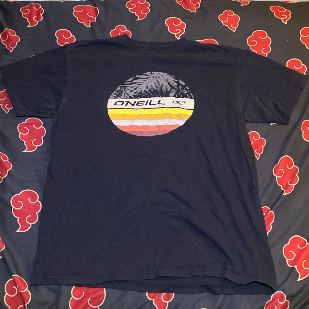 O'Neill Dark Blue Tee with Multicolor Circle Design